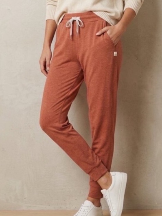 Vuori Pants - Vuori Women's Rust Drawstring Joggers